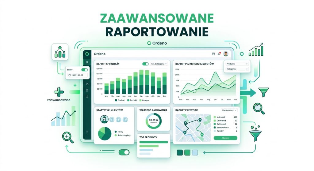 Obraz pokazuje ekran modułu raportowania