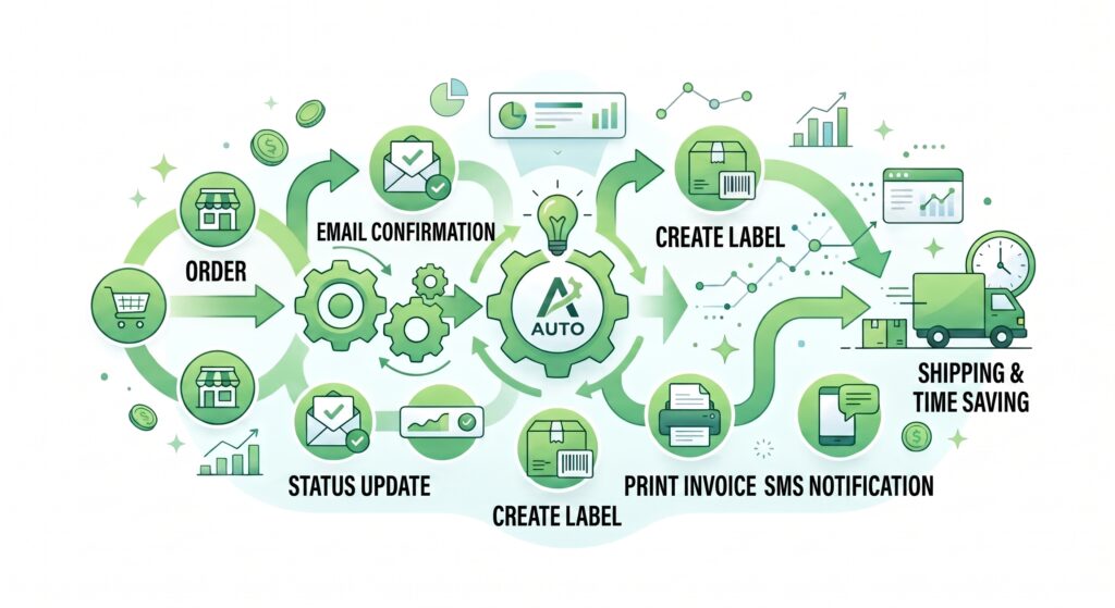 An image showing processes that can be automated