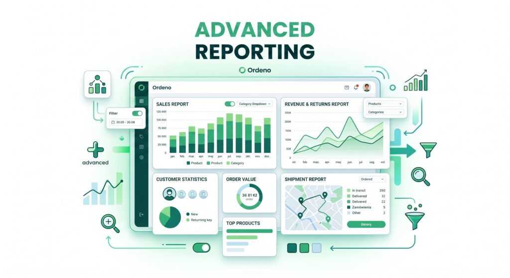 An image showing the reporting module screen