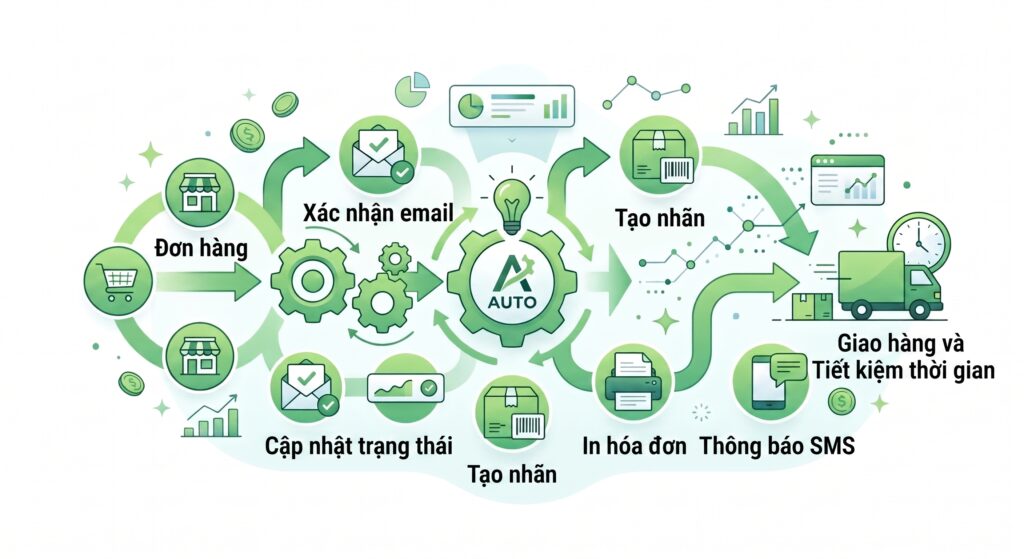 Hình ảnh hiển thị các quy trình có thể được tự động hóa