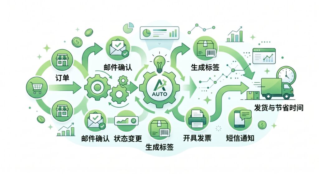 展示可自动化处理流程的图片